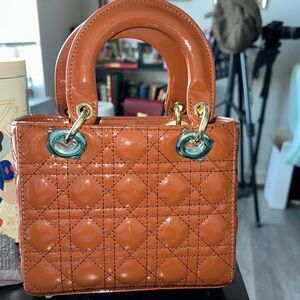 Elegant Brown Quilted Mini Bag